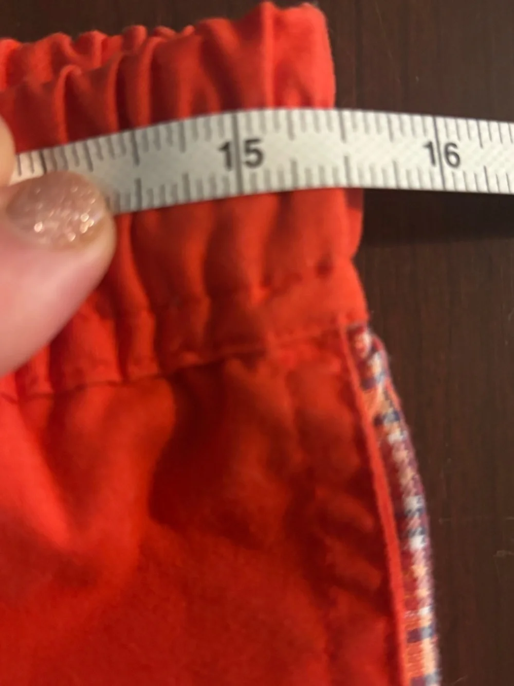 Vintage Salewa x La Mano Kids Red Plaid Hiking Pants Sz 152 (US 12/Large)